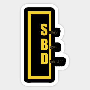 Squat Bench Deadlift Sticker